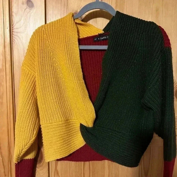 Zaful Multicolor Knit‎ Woven Sweater Size Medium - Picture 11 of 12